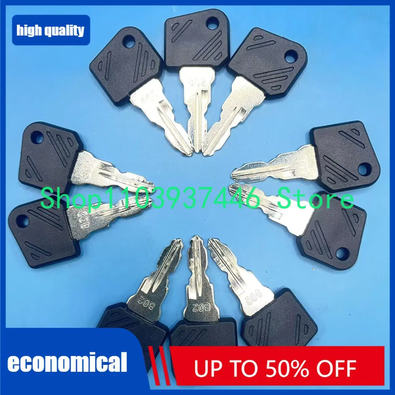 10PCS 802 Keys For Linde Forklift 7915492618 Fit 1151 1152 1158 131 Pallet Truck T16 T18 T20 T30 Stacker L14 L16