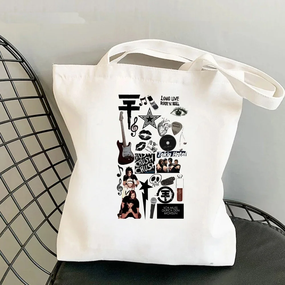 Tokio Hotel tote bag torba na zakupy bolsas de tela grocery reusable shopping femme