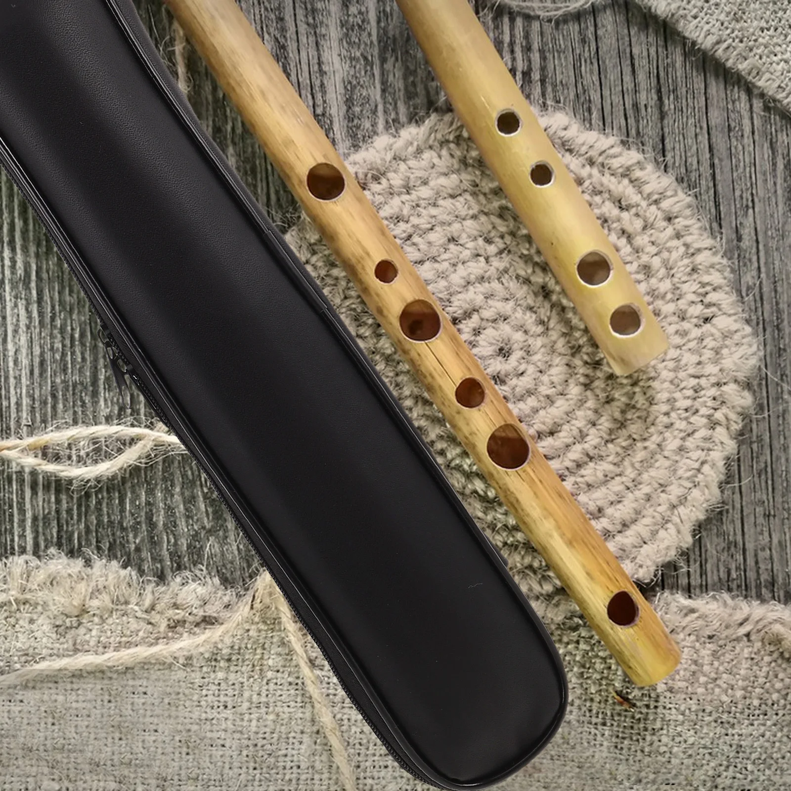 Wasserdichte Flöte Fall Schlüssel Doppel Flöte Lagerung Tasche Blasinstrument Schutz Tragbare Recorder Tragetasche Oxford