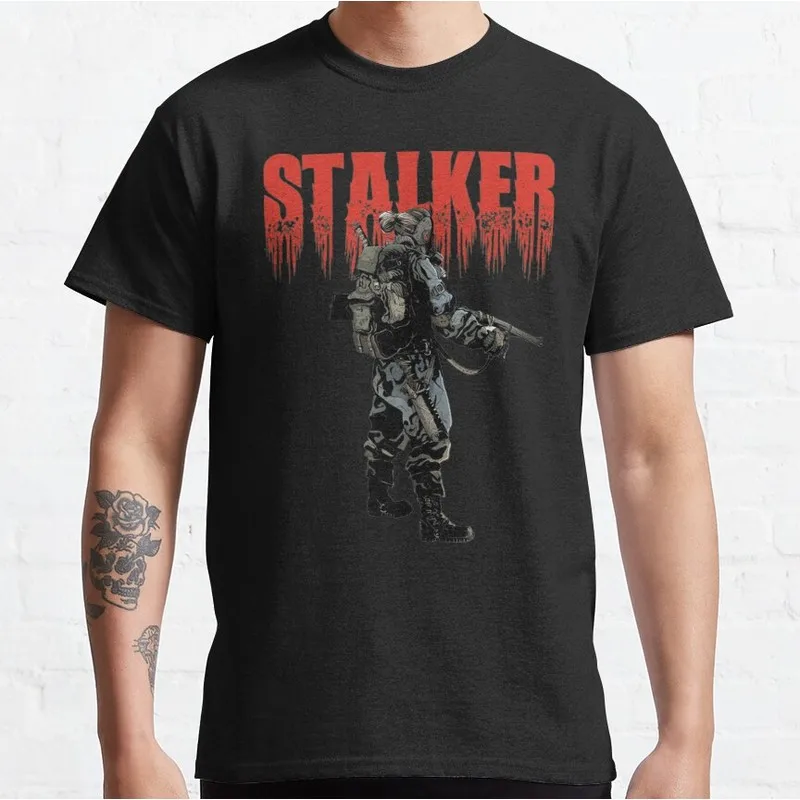 S.T.A.L.K.E.R Shadow Of Chernobyl Game T‑Shirt Gamer Gift Unisex Short Sleeve Tees Stalker Post‑Apocalyptic Graphic Streetwear