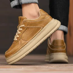 Casual men's shoes Minimalist and versatile thick bottom style Daily Youth Outdoor Street Comfortable quality board shoes New