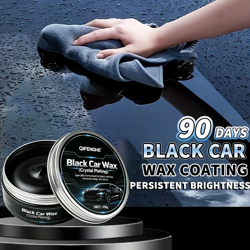 Black Car Wax Crystal Plating, Specially Formulated for Black Vehicles Enhances Deep Rich Shine, Repairs Minor Scratches Swirl M