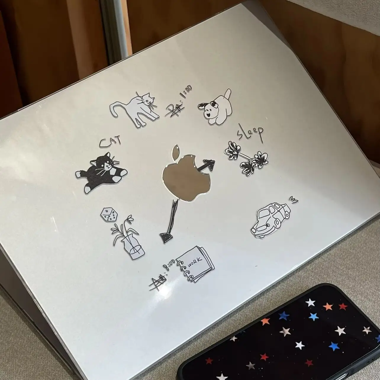 Cat Kitten Dog Puppy Clock Crystal Laptop Case For Macbook Air13.6 M4 NEO 15 M3 Hard Cover For Mac Book Pro 13 M1 M2 14 M4 M5 16 view 4