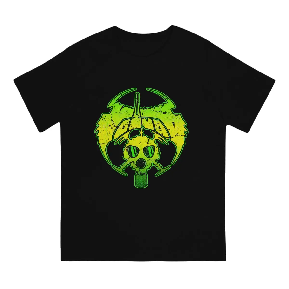 Unique Slime Green T-Shirts for Men Round Collar 100% Cotton T Shirts Voivod Short Sleeve Tee Shirt Gift Idea Tops