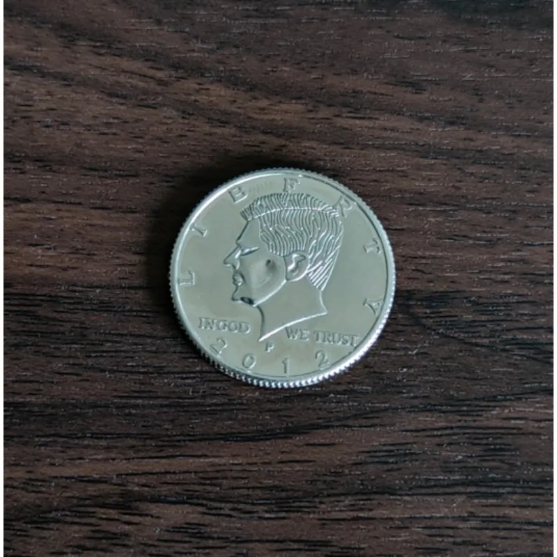 Magician 5PCS Half Dollar Coin Magic Set - Silver Coin Trick for Close-Up Street Appear & Disappear