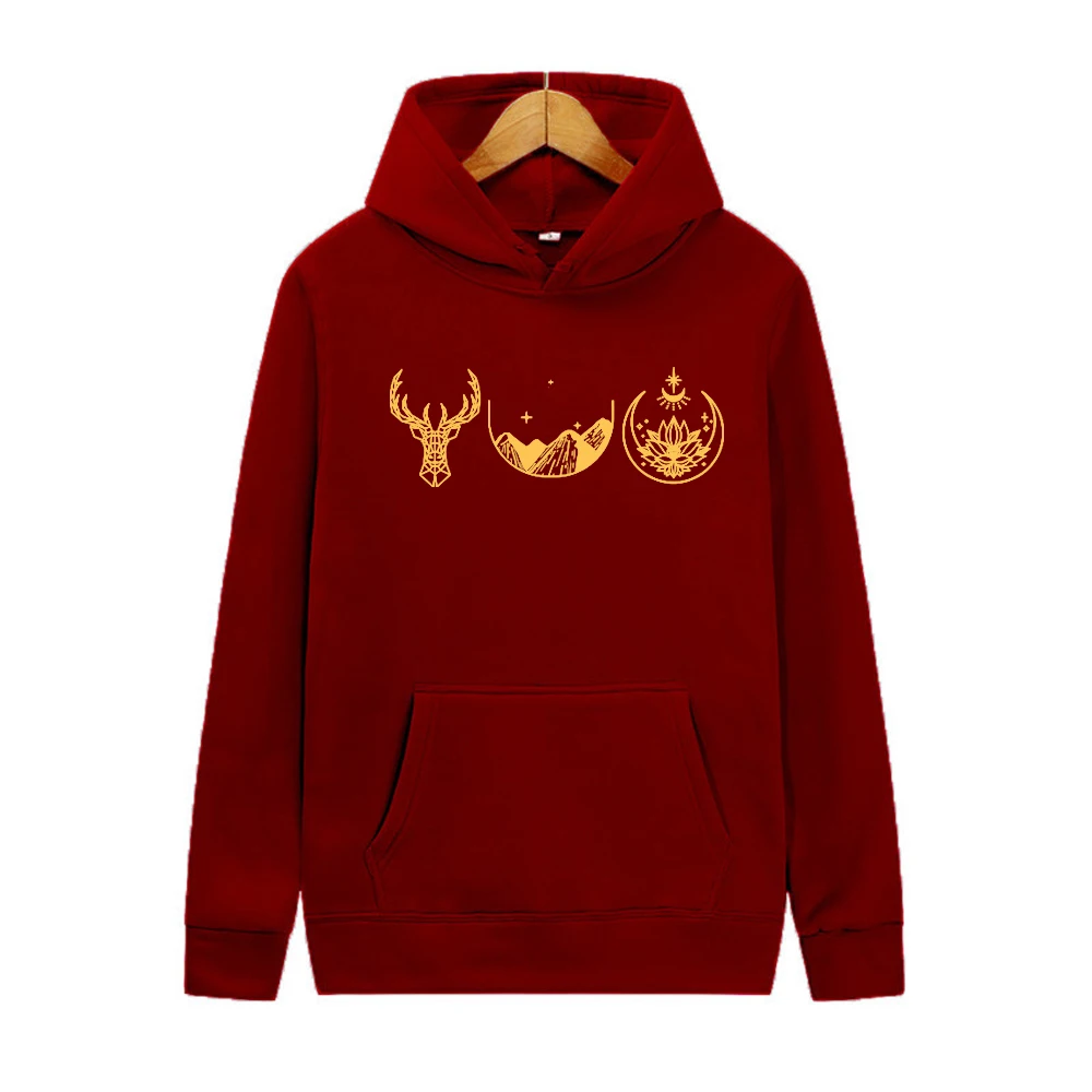 Schauspieler Velaris Hoodie Nacht Court Acotar Pull lover Thron aus Glas SJM Kapuze Sweatshirt Stadt von Starlight Sarah J Mass Hoodies