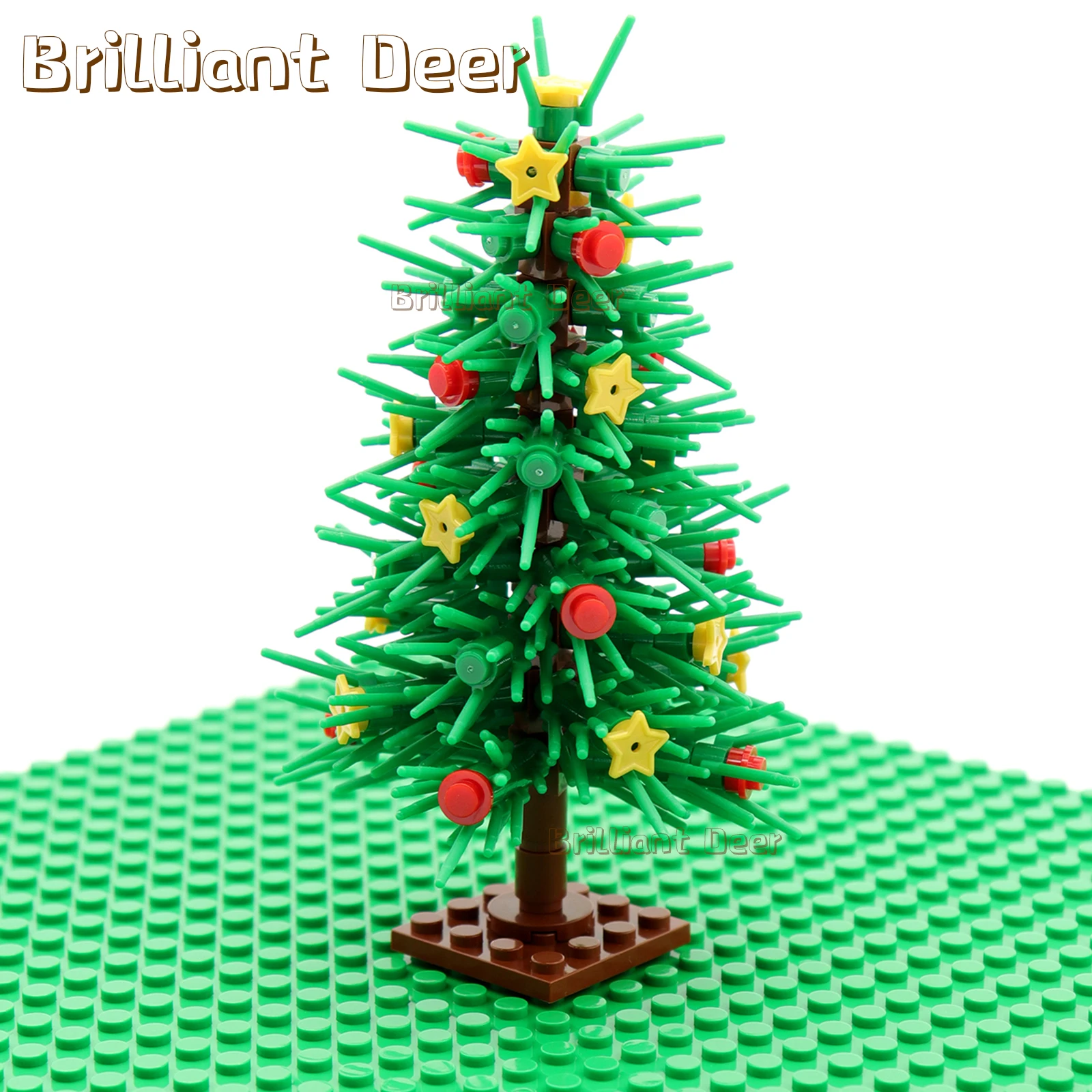 MOC Christmas Tree Bricks DIY City Plant Flower Building Blocks Sets Children Toys Kids Xmas Gifts House Decoration