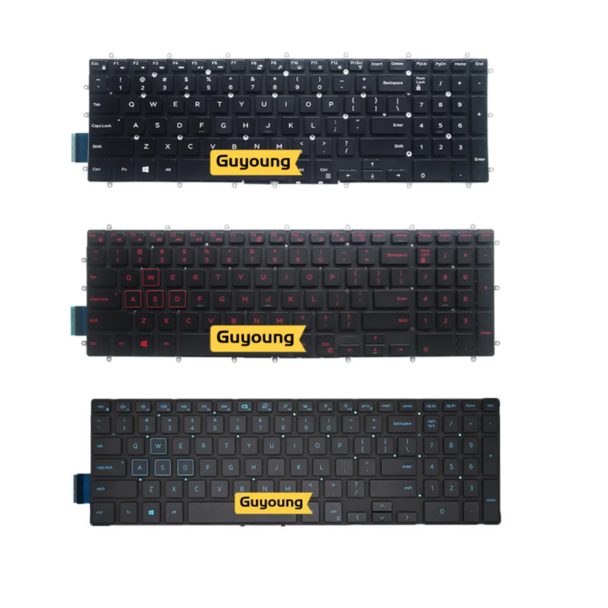 Laptop Keyboard for DELL Inspiron15-7000 5567 5570 7566 7567 5665 7568 7577 7587 7570 7580 3580 3582 3583 Backlit US English