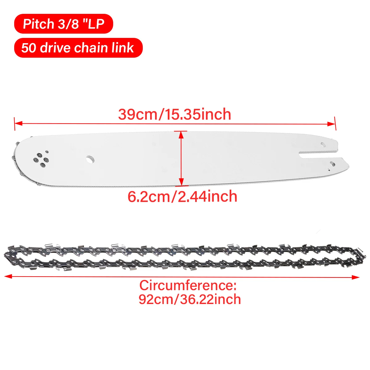 14 Inch Chainsaw Guide Bar With Saw Chain 3/8 LP 50 Section Saw Chain For STIHL MS170 MS180 MS250 Garden WoodworkingTool Replace