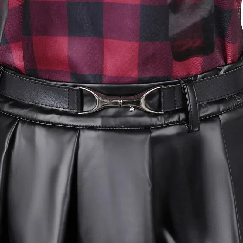 Az15 ضبابي تأثيري ليزا كوس فرانكنشتاين زي الكبار النساء الخيال حزام ملابس تي شيرت تنورة وتتسابق هالوين كرنفال حفلة سو