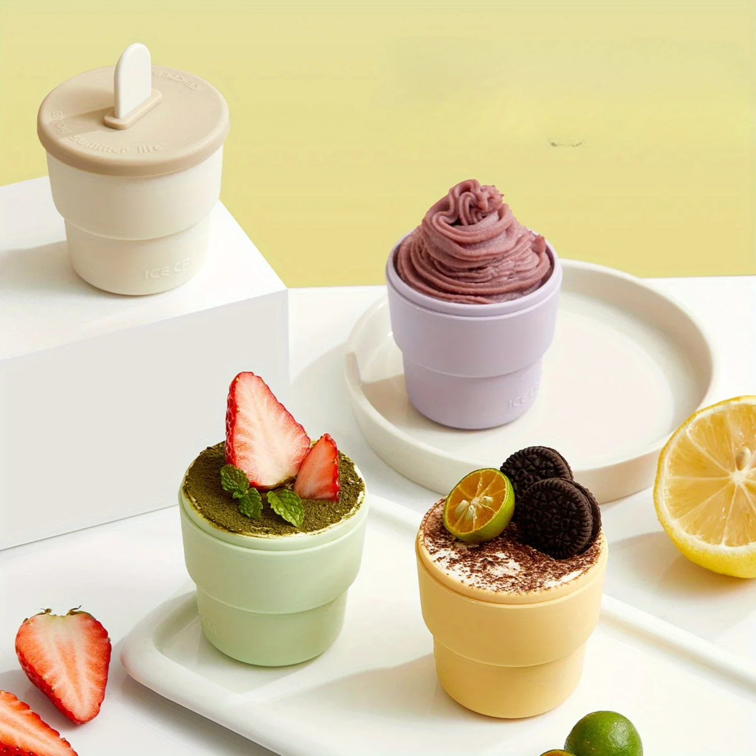 Moldes de hielo de silicona: molde para hacer helados, paletas y golosinas caseros sin plomo para postres DIY, 1 ud.