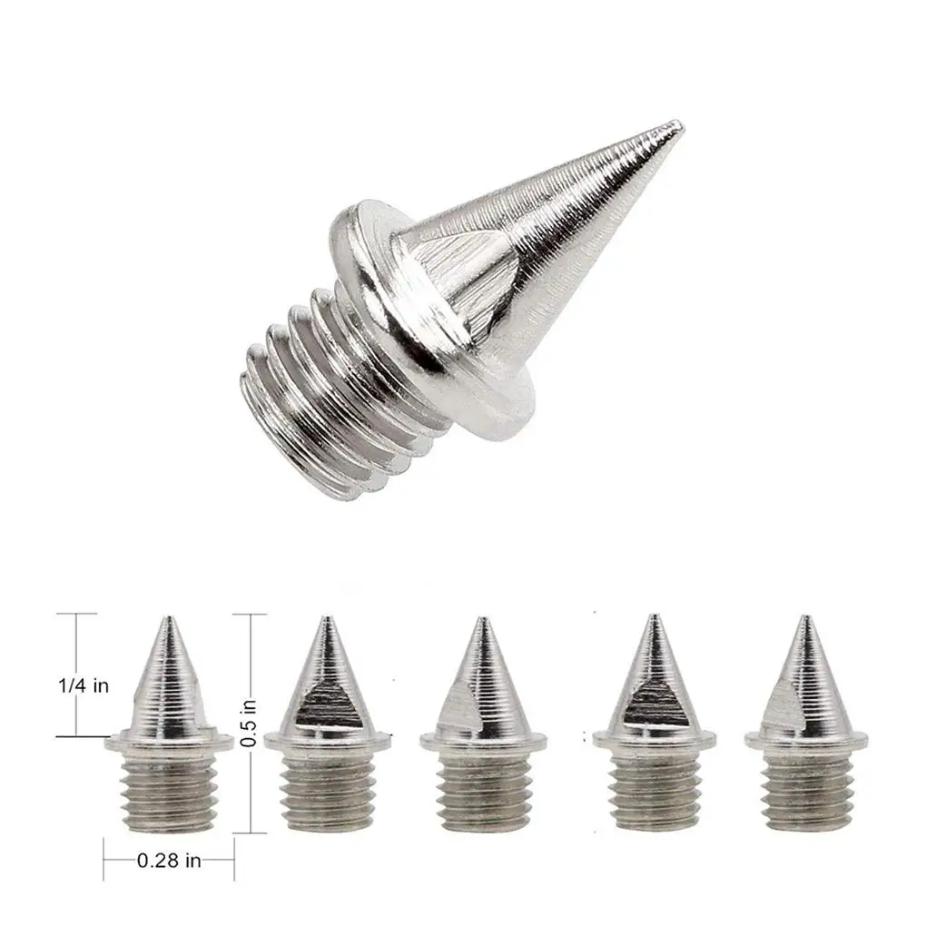 10Pcs Anti-skidding Track Spikes Professional Practical Pyramid Shoes Spike Shoe Pin Durable Shoes Nail Stainless Steel