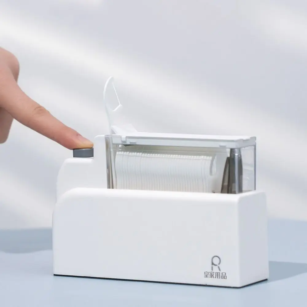 Pop-Up Automatic Dental Floss Storage Box Dustproof Oral Hygiene Care Dental Floss Pick Dispenser ABS Reusable Teeth Stick Case