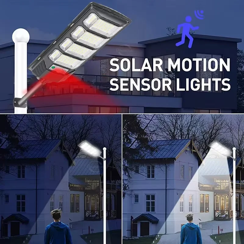 100000LM 2000W/1500W/1000W/500W Solar Led Light Outdoor Powerful Outdoor Motion Sensor Solar Lamp Waterproof Garden Street Lamp