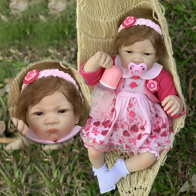 リアルな生まれ変わった赤ちゃん人形、手作り、塗装、新生児人形、誕生日プレゼント、22インチ