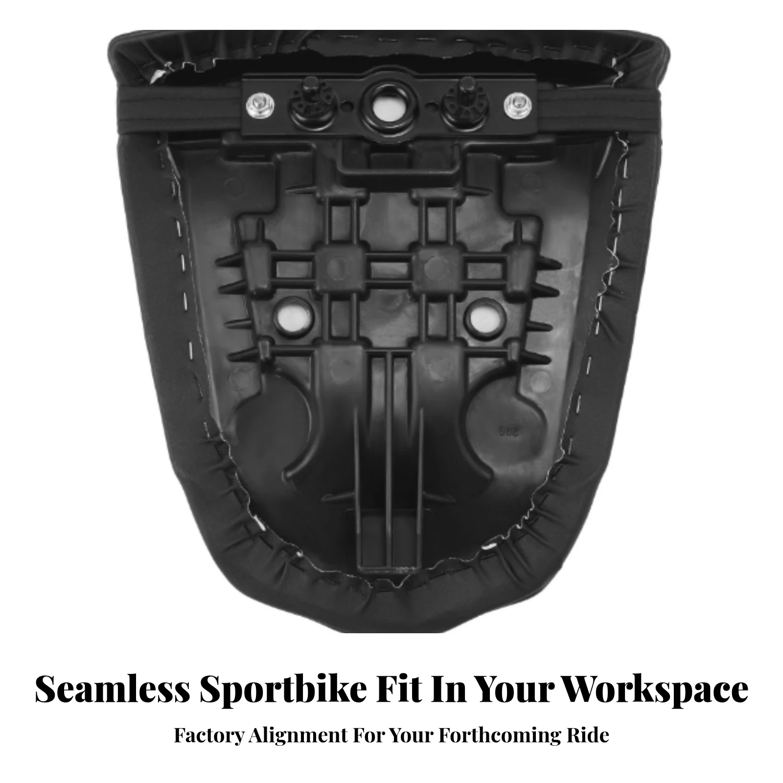 Rear Seat Cushion Replacement Passenger Pillion Motorcycle Seat with Mounting Base Compatible Easy to Install for Commuters - view 6