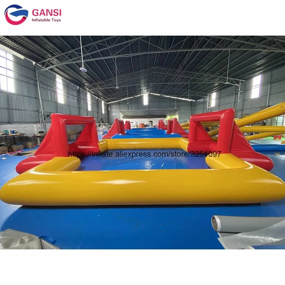

Funny Sport Game Football Target Inflatable Soap Soccer Field For Team Training