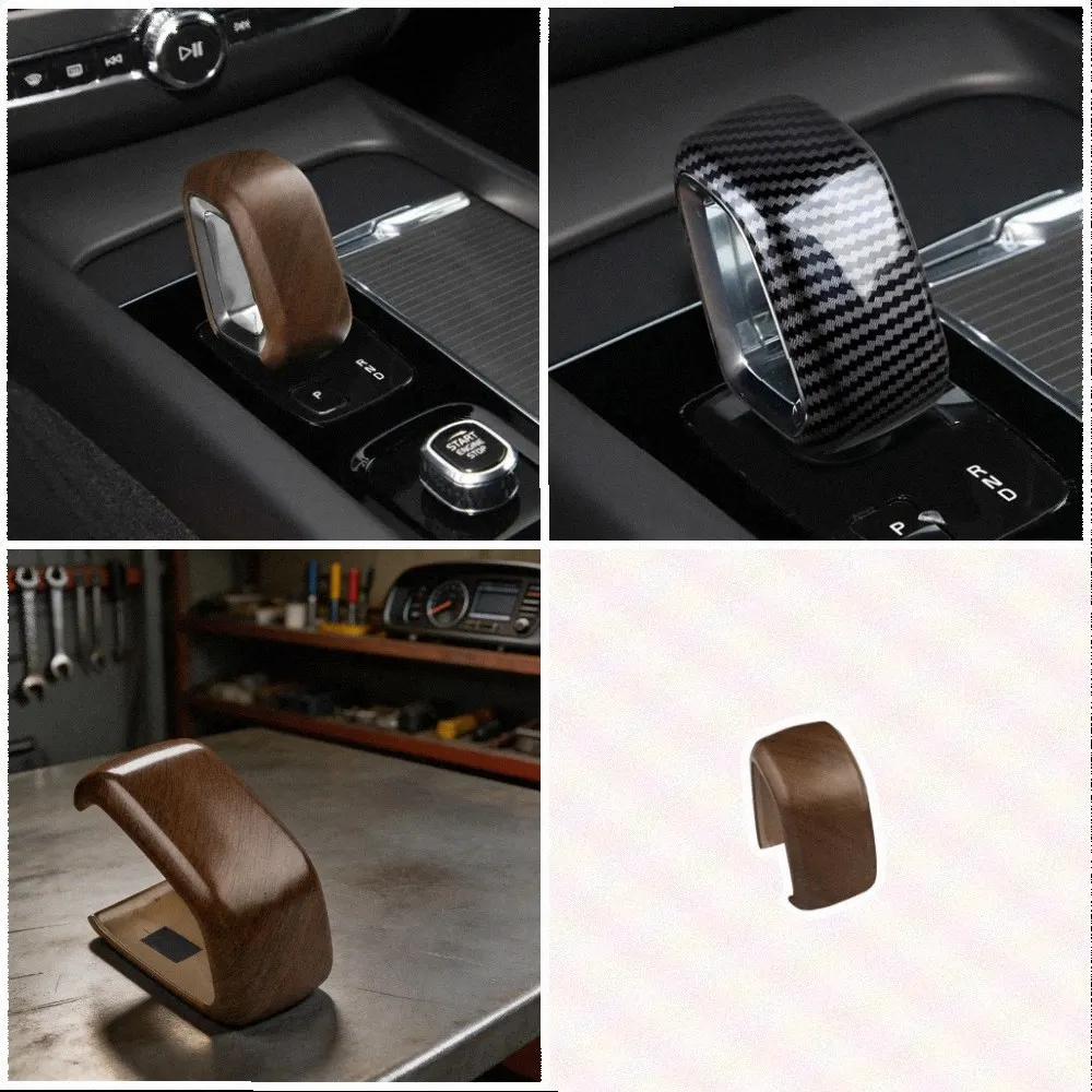 Automotive Interior Hollow Gear Shift Cover for Volvo For C60 2018-2026 and For 2015-2026 with Precision Fit and ABS Build