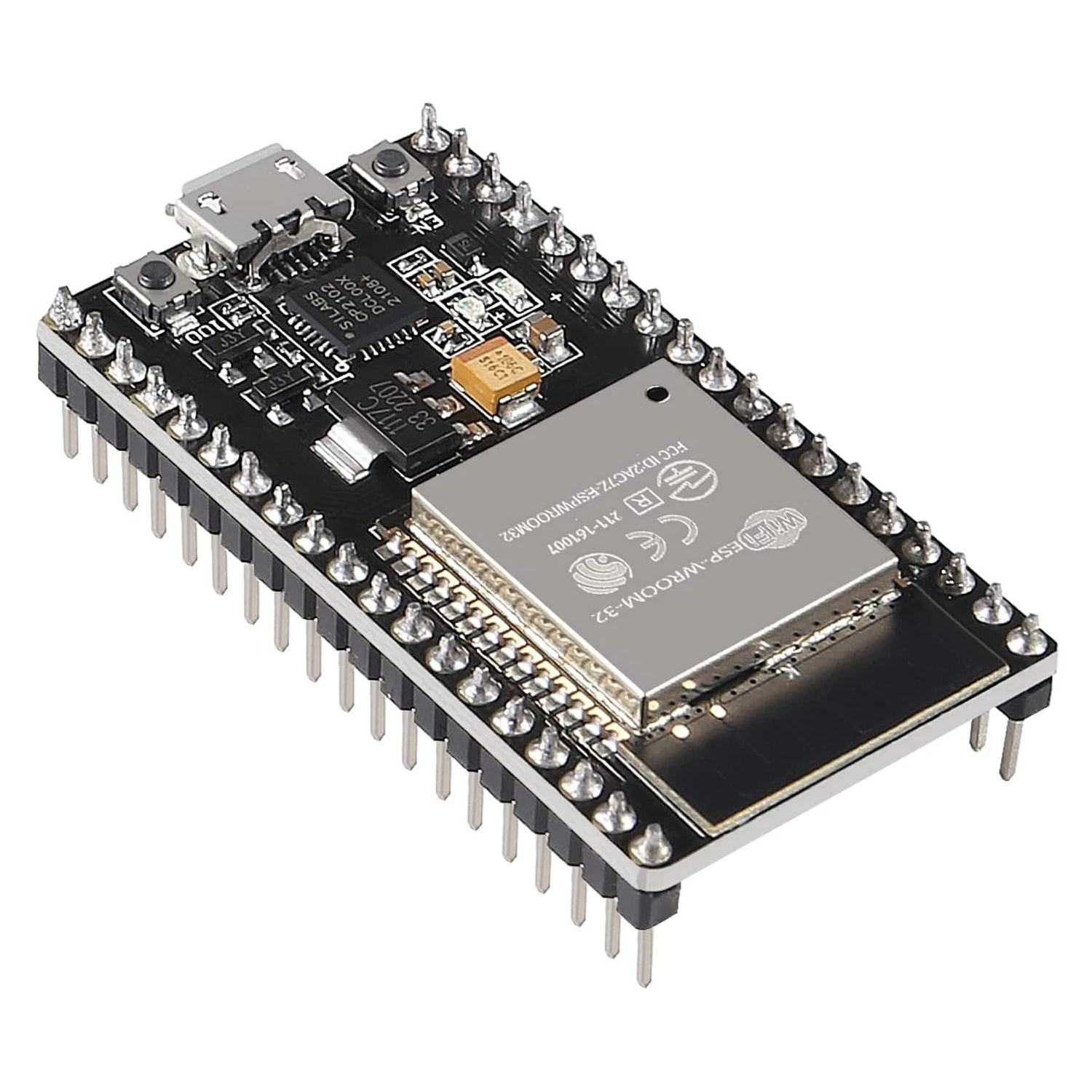 38Pins Type-C Micor USB ESP32 ESP-WROOM-32 ESP-32S Development Board 2.4GHz Dual-Mode WiFi + Bluetooth Dual Cores