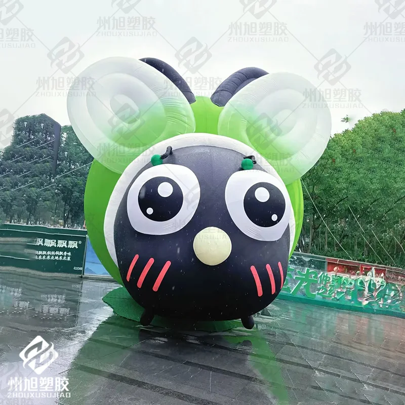 

Giant inflatable cartoon purple doll, air model mall activity decoration advertising props