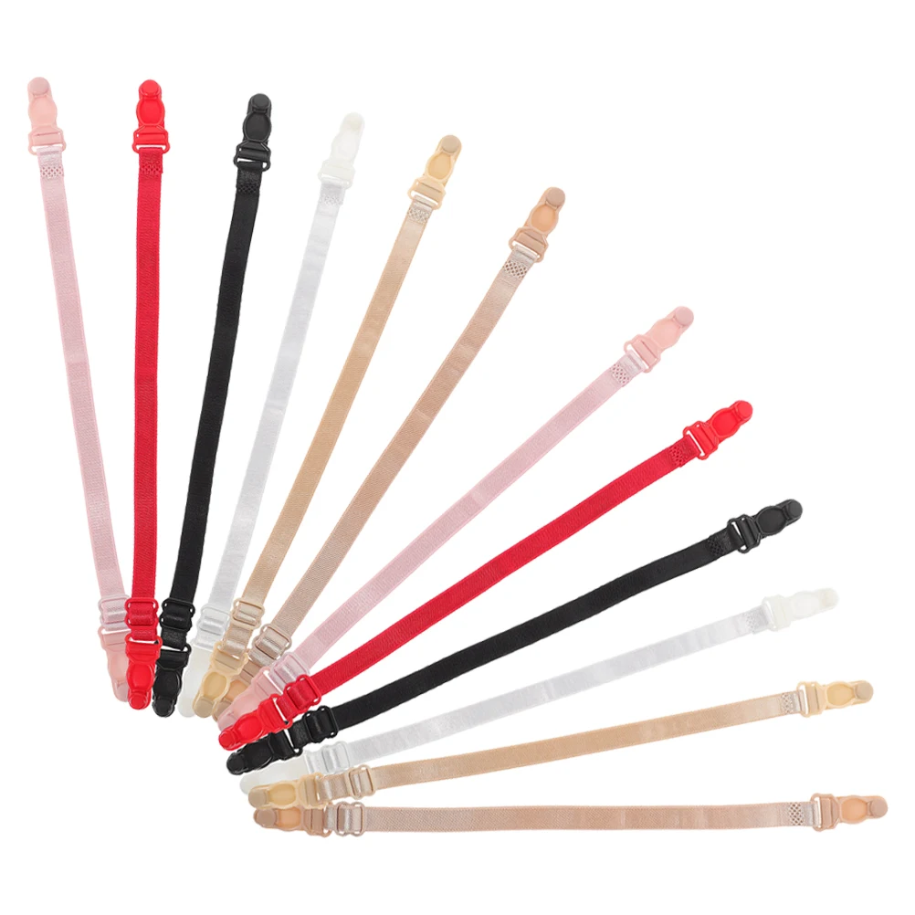 

12Pcs Bra Strap Replacement Adjustable Elastic Non-Slip Shoulder Straps Durable Comfortable Lingerie Accessories Women