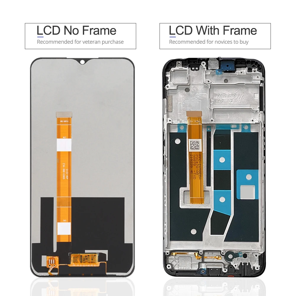 6.52\'\' For OPPO A16 2021 CPH2269 LCD Display Touch Screen Digitizer Assembly With Frame For OPPO A16s CPH2271 Screen Display