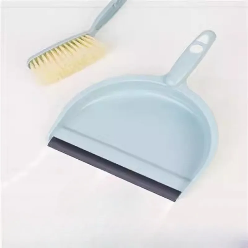 Mini Dustpan and Brush Set Multi-Functional Cleaning Tool with Hand Broom Brush Plastic Dust Pan for Home Desktop