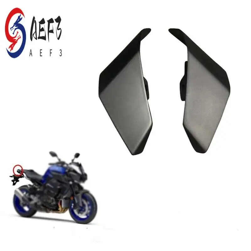 

AEF3-Motorcycle Rear Tail Fairing Wing Panel Cowls Kit Fit For Yamaha FZ-10 MT-10 2016-2019 MT10 (Black)