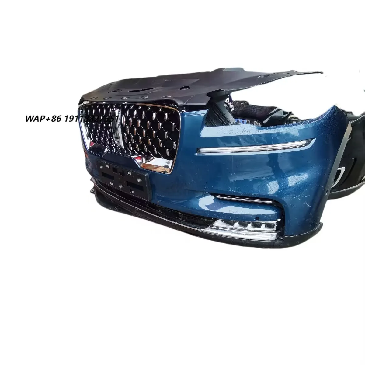 

For 2022-2023 Lincoln Aviator Front Bumper Grille Radar Induction Radiator Fan Buffer Assembly