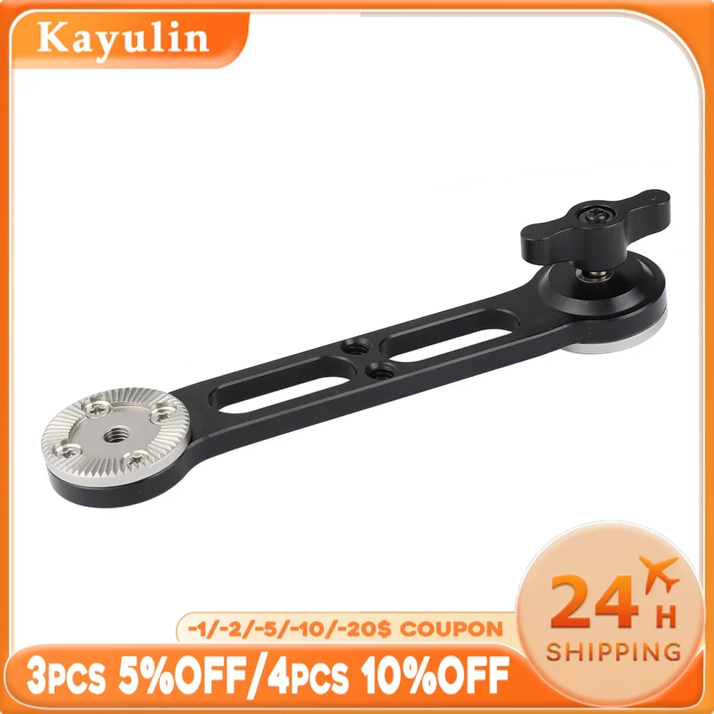 Kayulin Versatile Extension Arm With Double-ended ARRI Rosette Mount M6 Thread For DSLR Camera Shoulder Mount Rig (Non-stretch)