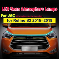 1pcs Car DRL Lamp LED Daytime Running Light For JAC Refine S2 2015-2019 Scan Starting Fog Lamp 12v Car Daytime Running Light