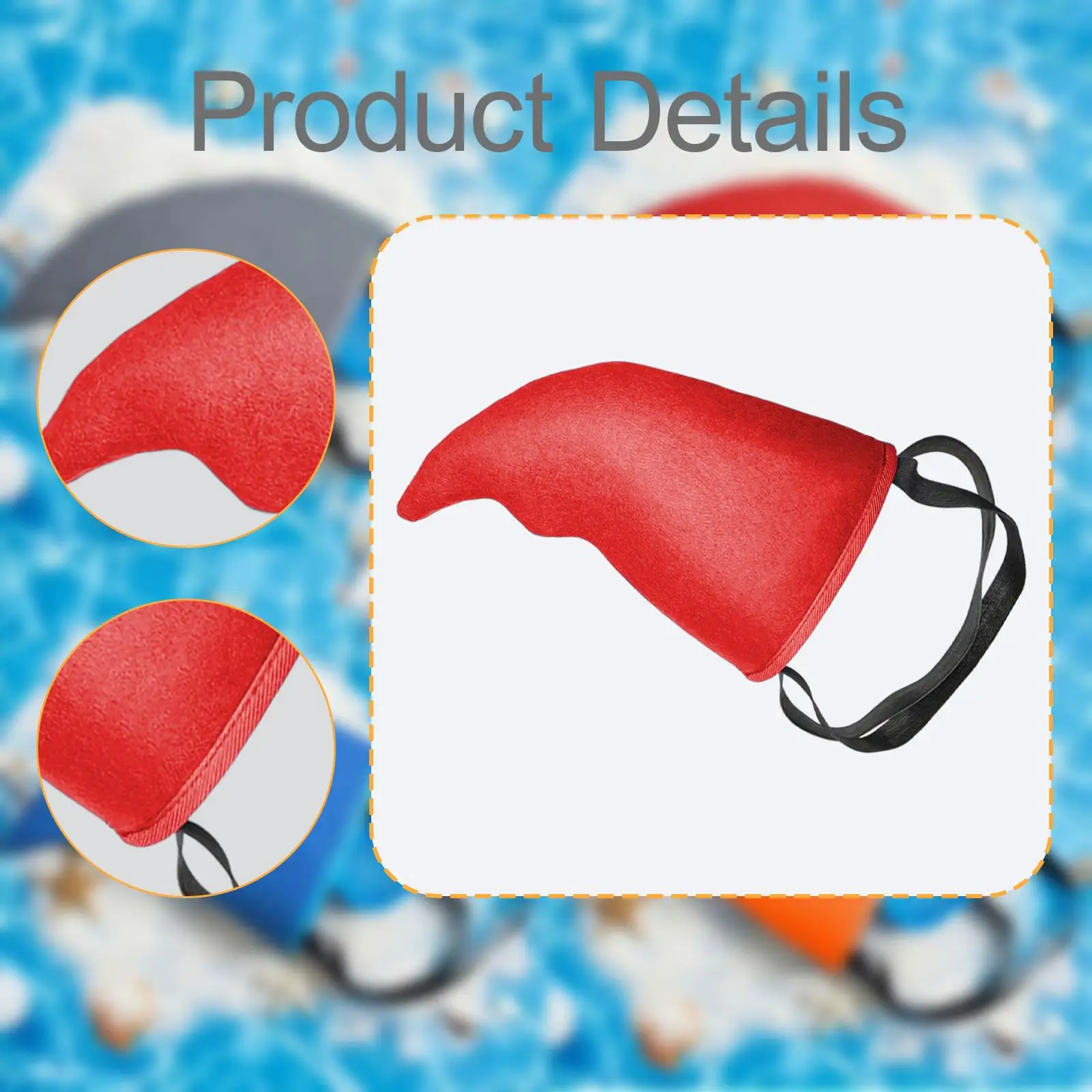 Fish Fin Harness Lightweight Pouch Prop untuk Pertunjukan Panggung Karnaval
