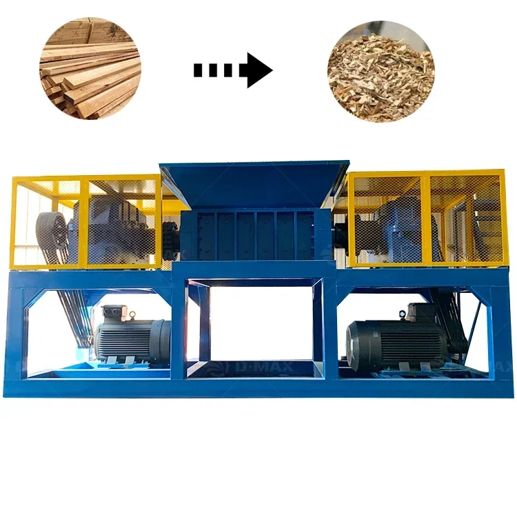 Two Shaft Crusher Scrap Waste Metal Shredder Machine