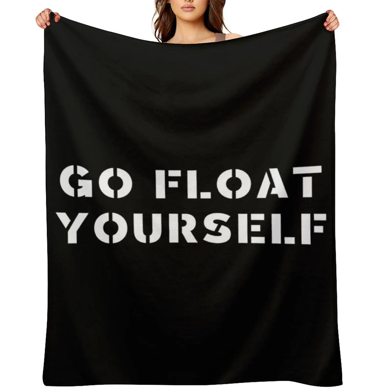 

Go float yourself Throw Blanket bed plaid christmas decoration Sofa Throw For Baby Blankets