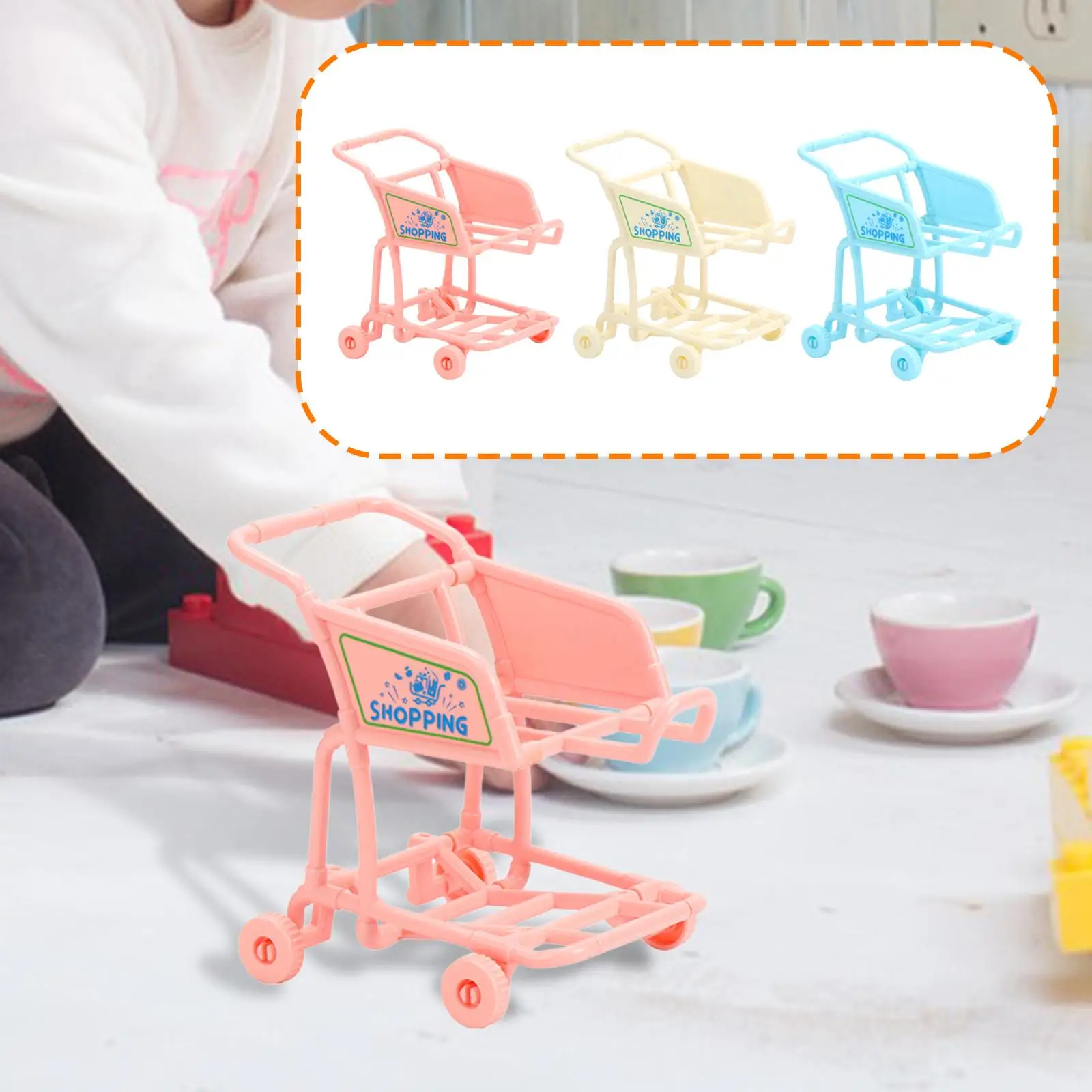 Chariot de courses interactif pour enfants, créatif et amusant, chariot de développement, supermarché, jouet d'apprentissage précoce, cadeau pour garçons et filles