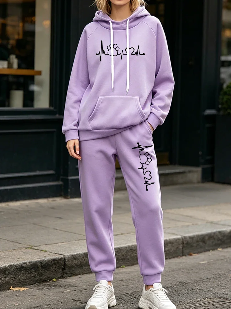 Conjunto Deportivo de 2 Piezas para Mujer, Sudadera con Capucha y Pantalones Deportivos Casuales para Otoño e Invierno, Ropa Deportiva para Correr al Aire Libre, Modelo 2026