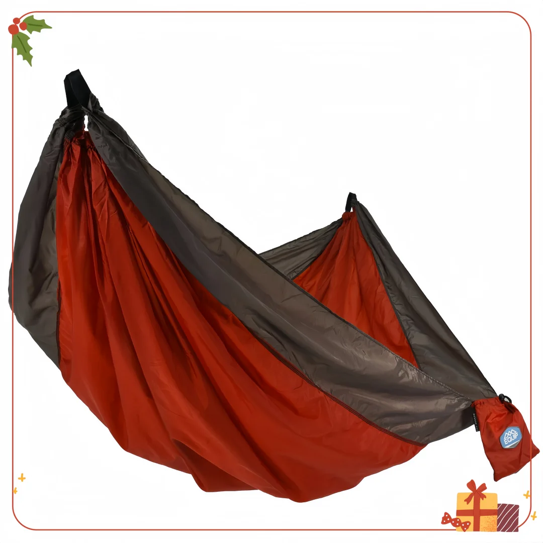 

Портативный гамак для кемпинга | Емкость 400 фунтов | с карабинами и ремнями | Красный/Серо-Коричневый