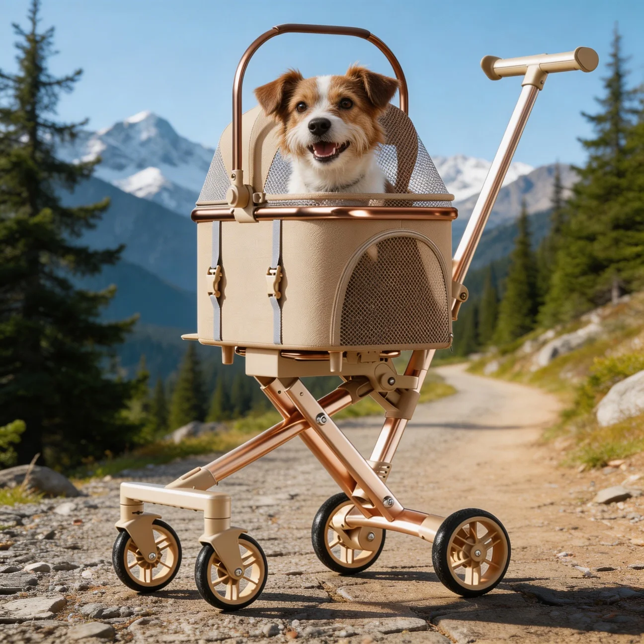 

Портативная разборная коляска для домашних животных: легкое складывание в один клик, универсальная, компактная, легкая, для кошек и маленьких собак, для путешествий