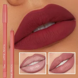 12 Colors Lipstick Pencil Matte Velvet Waterproof Long-lasting Non-stick Cup Lip Stick Sexy Rose Red Nude Brown Lip Liner Makeup