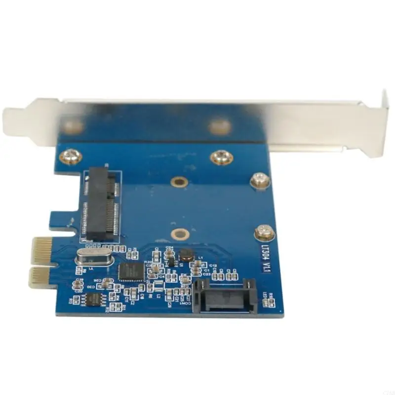 C7AB PCIE SATA3 PCIExpress to MSATA and SATA3.0 Expansion Card for Desktop PC