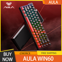 Aula Win60 Win68 He Magnetic Switch Keyboard 8k Wired Custom Rgb Hot Swap Rt Esports Gamer Mechanical Keyboard For Pc Gift