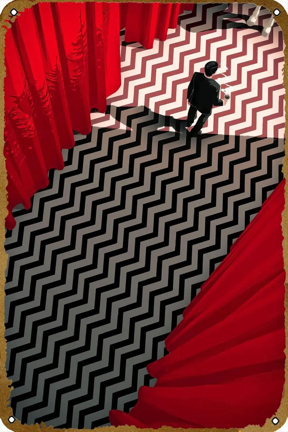 Twin Peaks Poster Movies & TV series Vintage Tin Metal Sign 8x12 Inch Wall Decor, 8 x 12 Inch sign