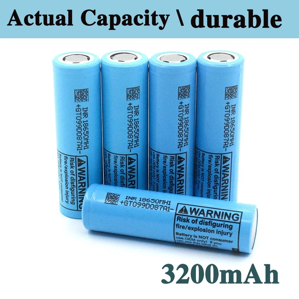 100% NEWEST Original 18650 Battery NCRMH1 3.7V 3200mah 18650 Lithium Rechargeable Battery for Flashlight Batteries