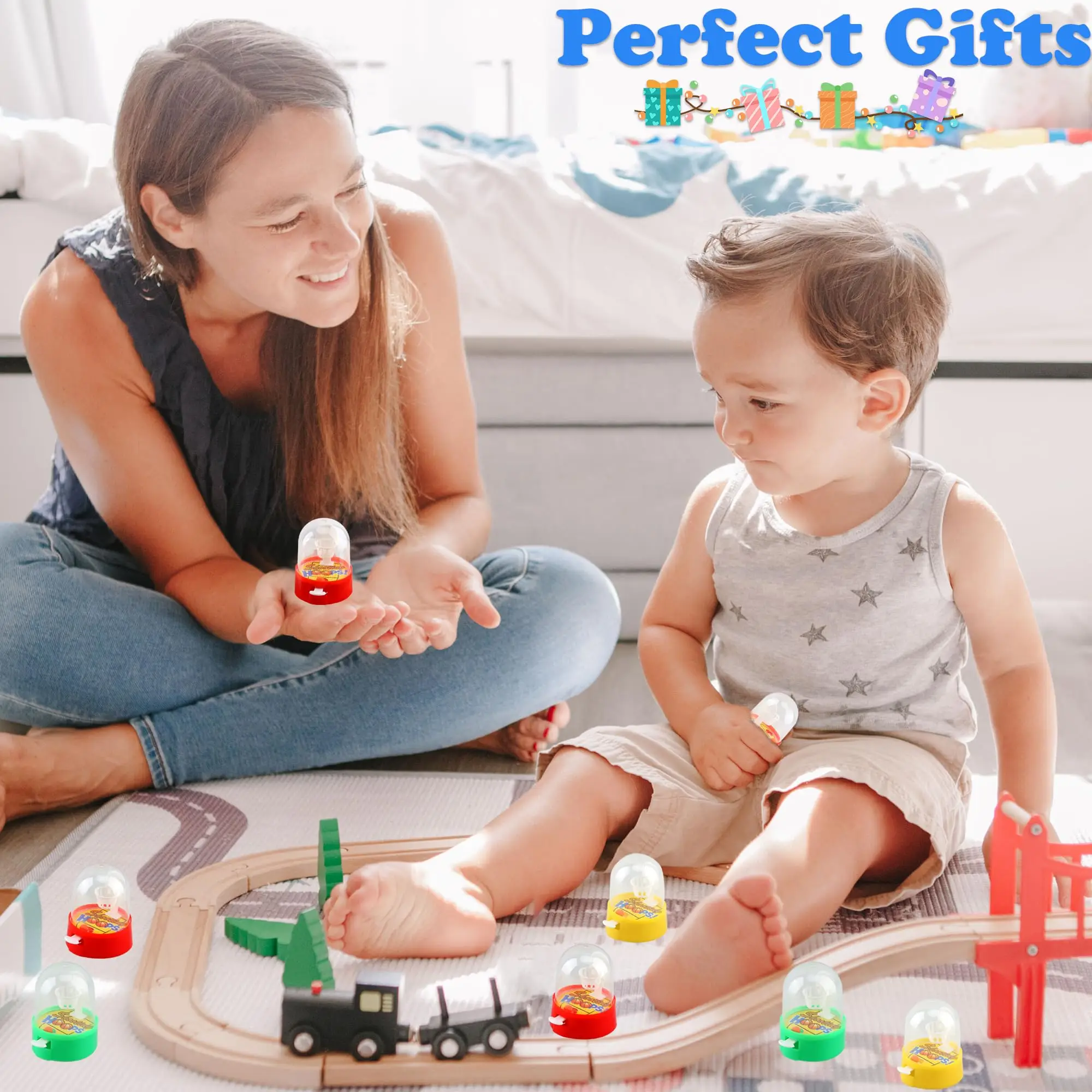 50 stuks Mini Vinger Basketbal Speelgoed Handheld Desktop Tafel Basketbalring Schietspel voor Verjaardag Sport Feestartikelen