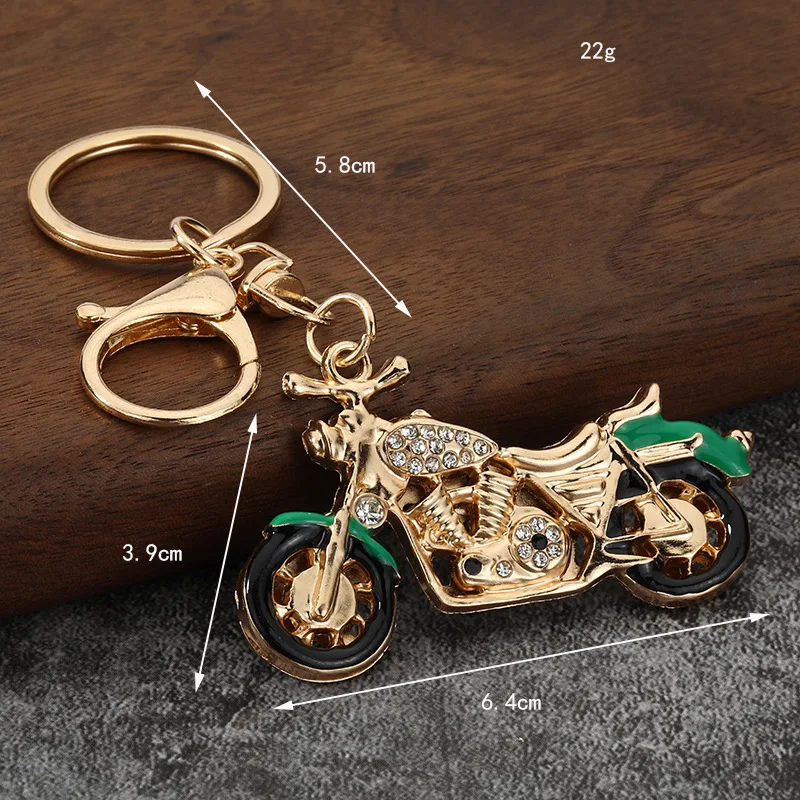 New Design Cool Mini metal Keychain Car Key Chain Key Ring Motorcycle chain Mix color Pendant For Man Women Gift Wholesale