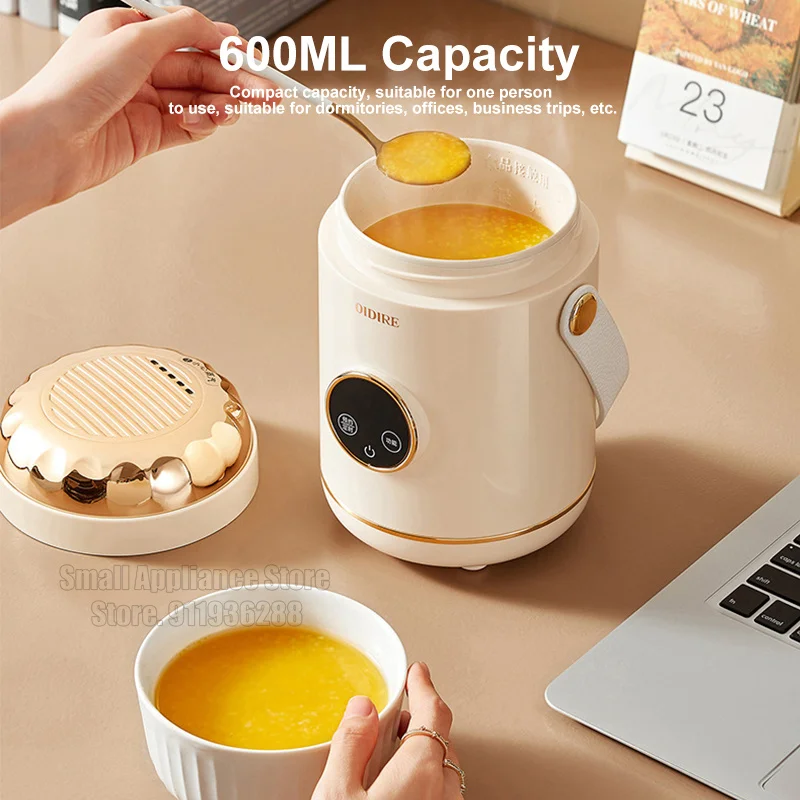 Electric Hot Cup Mini Rice Cooker 600ml MultiCooker Household Health Pot Portable Travel Cook Noodle Porridge Soup Cup 220V