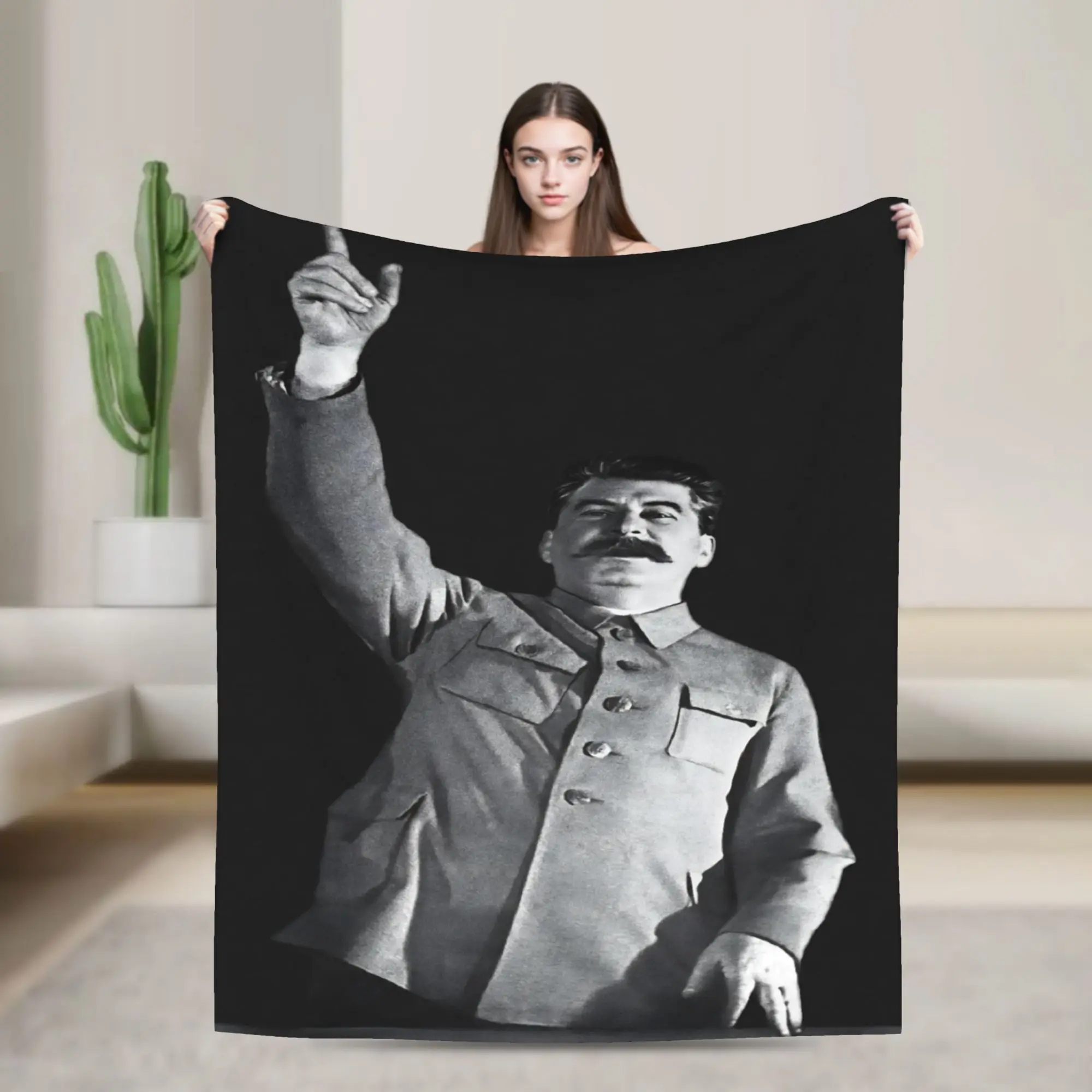 Lenin Joseph Stalin Blanket Super Soft Cozy  Throw Blankets for Couch 50x60 Inch Multiple Sizes Bedspread