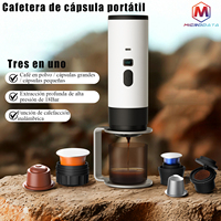 Portable Electric 3-in-1 Capsule Coffee Machine Espresso Machine Wireless Heating Pump Extraction Coffee Cup Digital Display