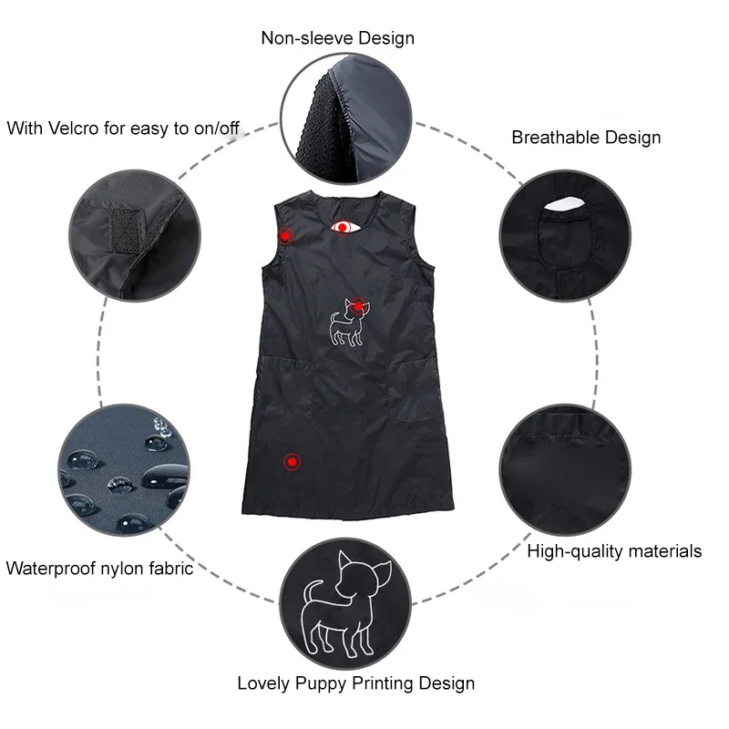 Waterproof Grooming Apron for Dog and Cat Bathing