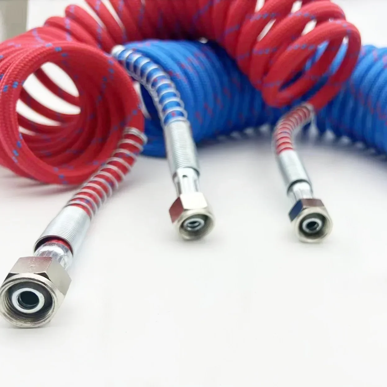 Trailer Tube Spring Spiral Tube Braid Trailer Gas Double Outer Braid Explosion-proof Freeze-proof And Wear-resistant Brake P
